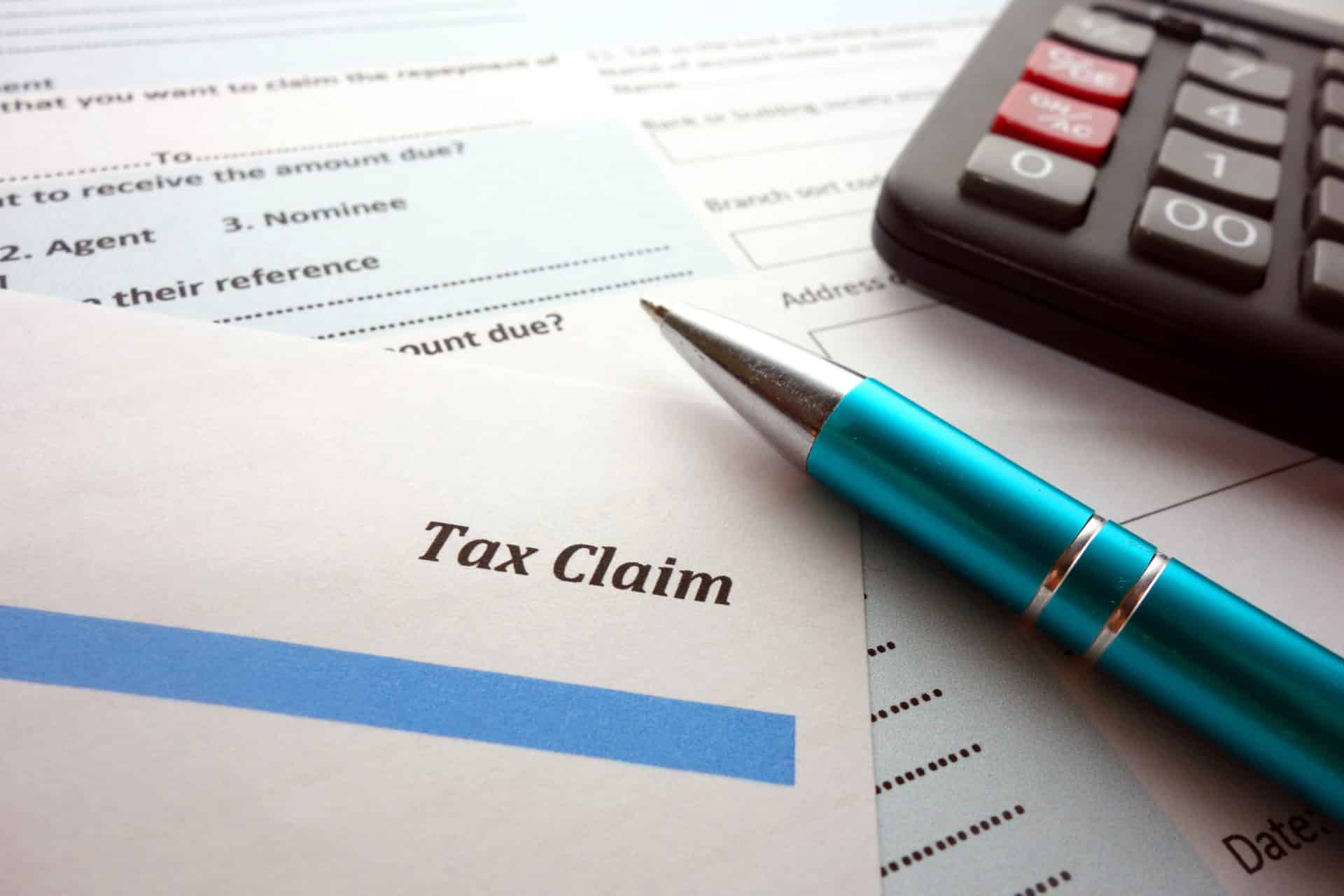 tax-claim-form-pen-and-calculator-paperwork-indiana-county-pennsylvania